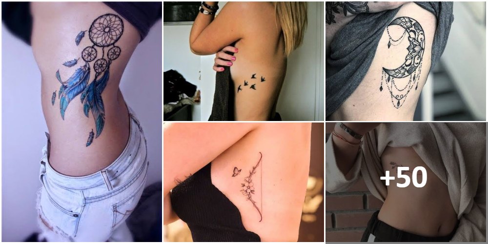 Rib Tattoos Collage